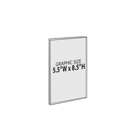 AZAR DISPLAYS 5.5"W x 8.5"H Sign w/ Adhesive Tape, PK10 122024